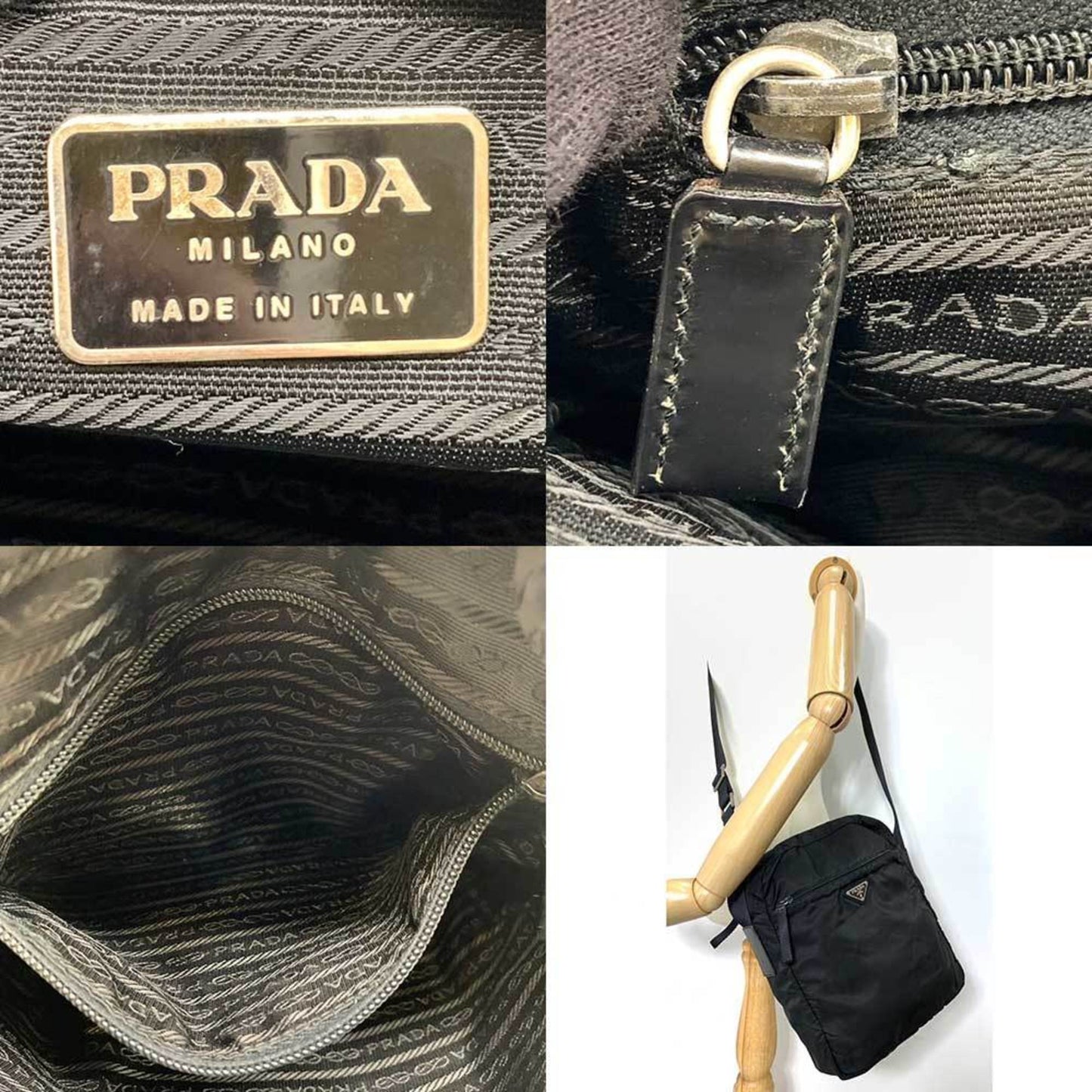 Prada Tessuto Black Synthetic Bag