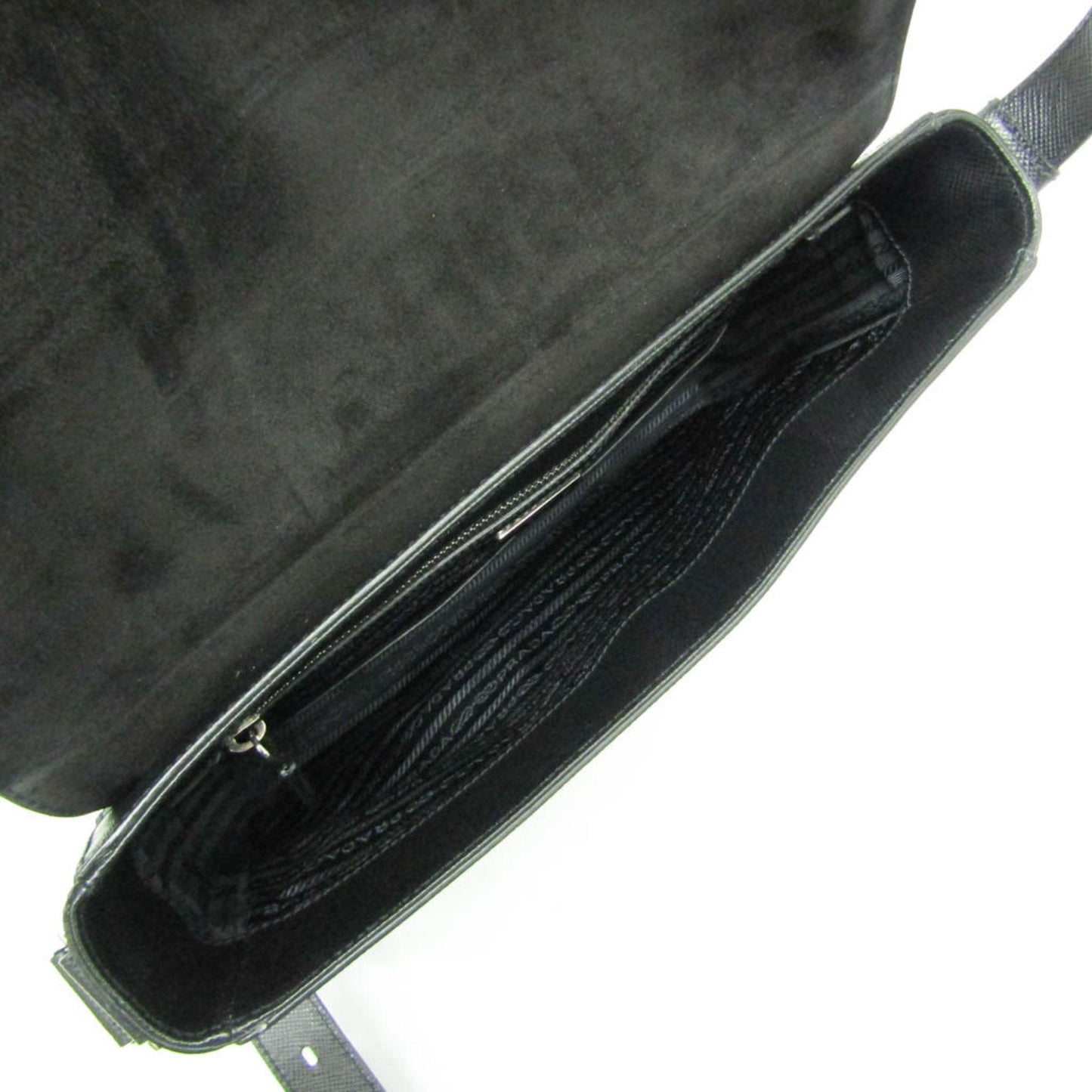 Prada Saffiano Black Leather Bag