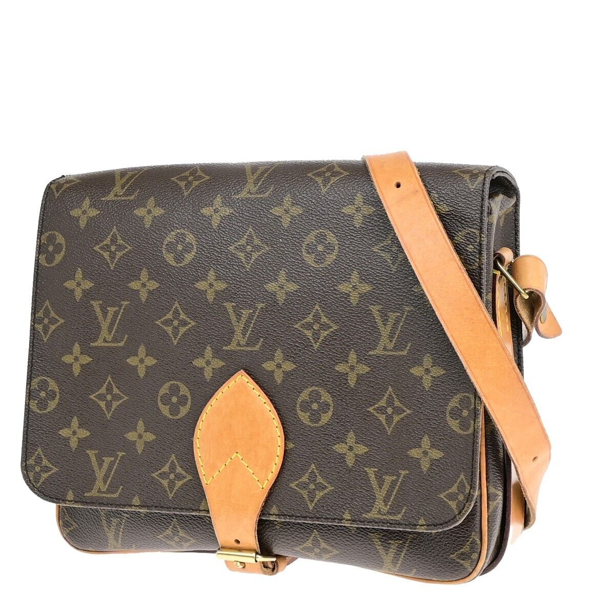 Louis Vuitton Cartouchiere Brown Canvas Bag