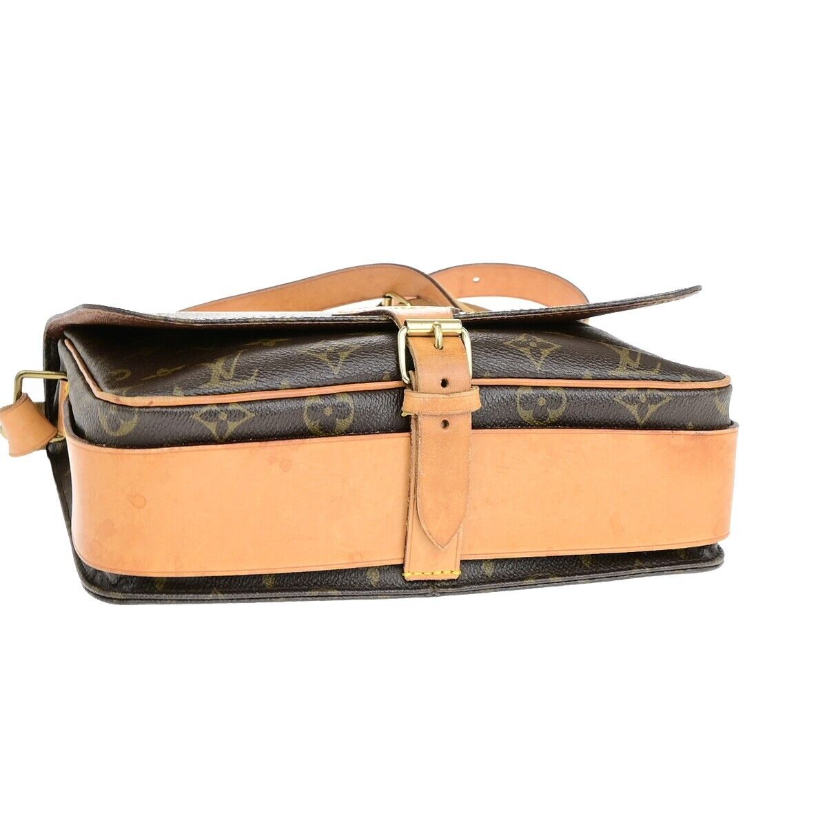 Louis Vuitton Cartouchiere Brown Canvas Bag