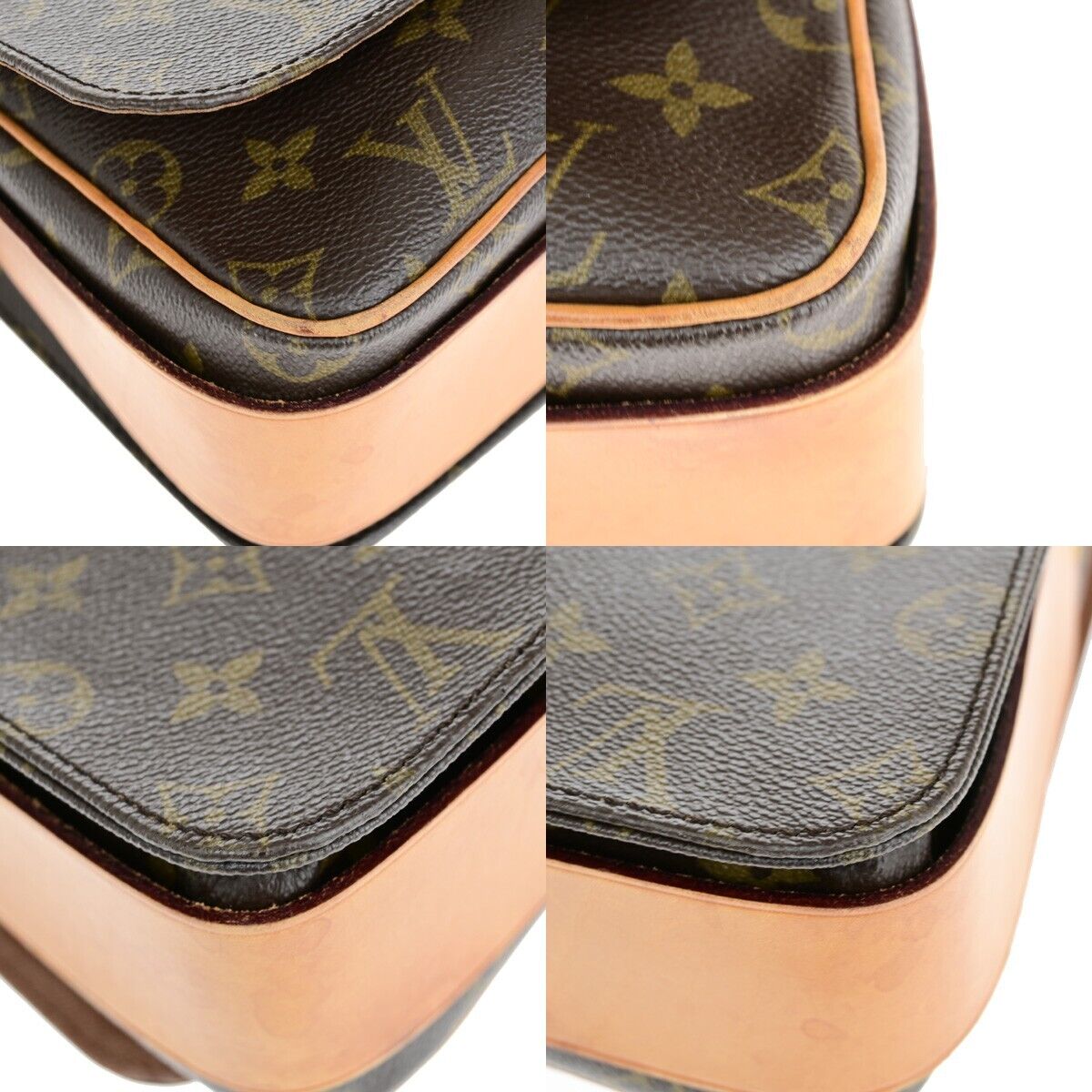 Louis Vuitton Cartouchiere Brown Canvas Bag