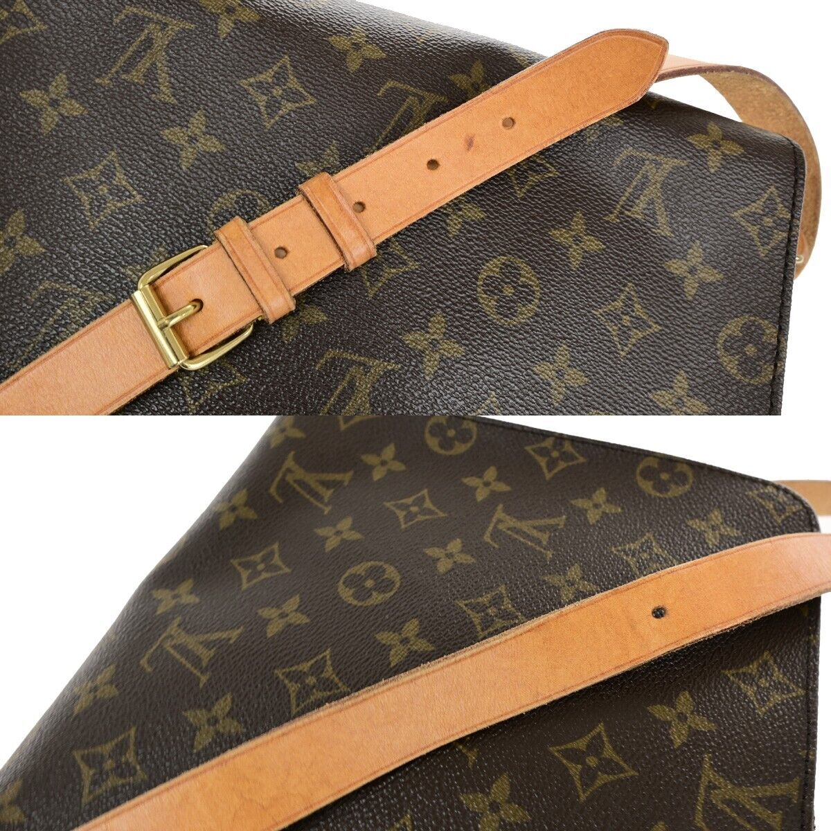 Louis Vuitton Cartouchiere Brown Canvas Bag