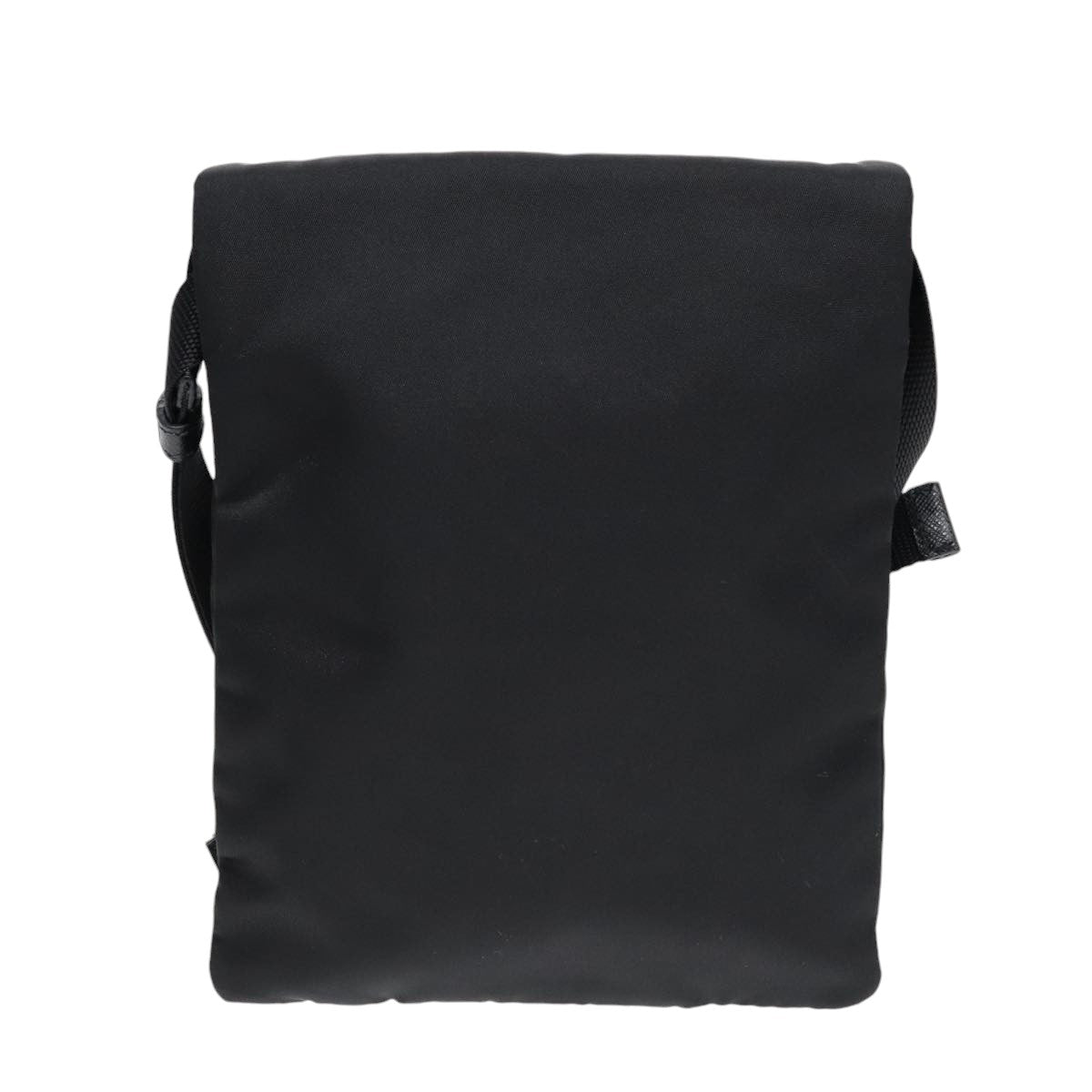 Prada Triangle Logo Black Synthetic Bag