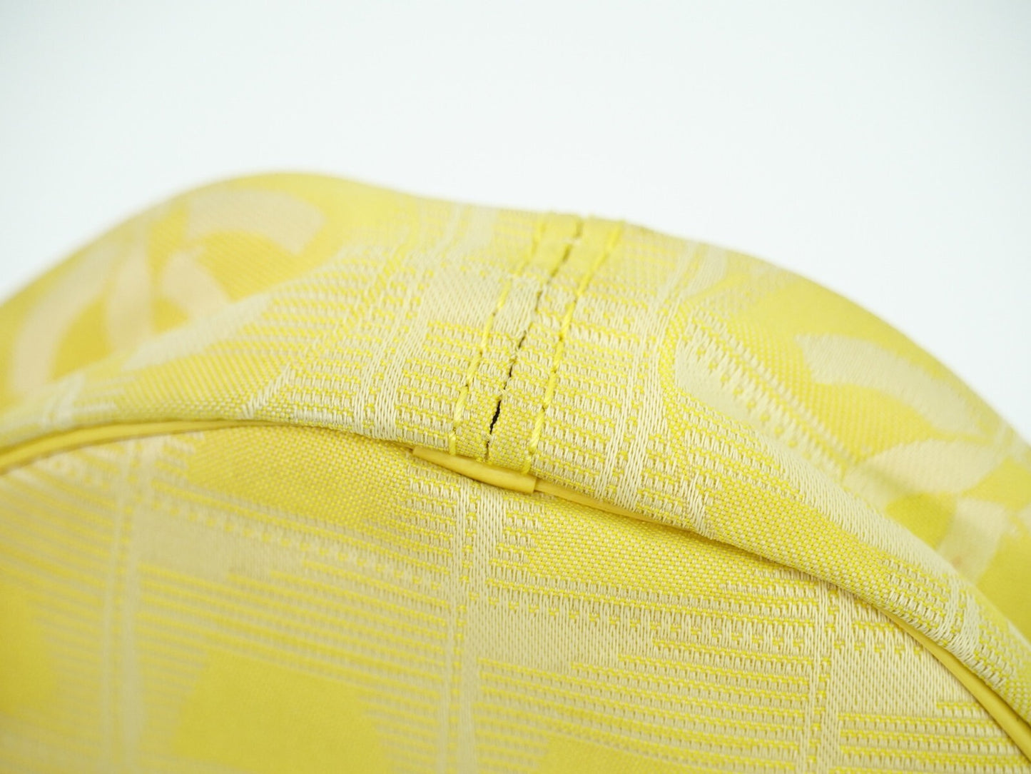 Chanel Travel line Yellow Canvas Bag