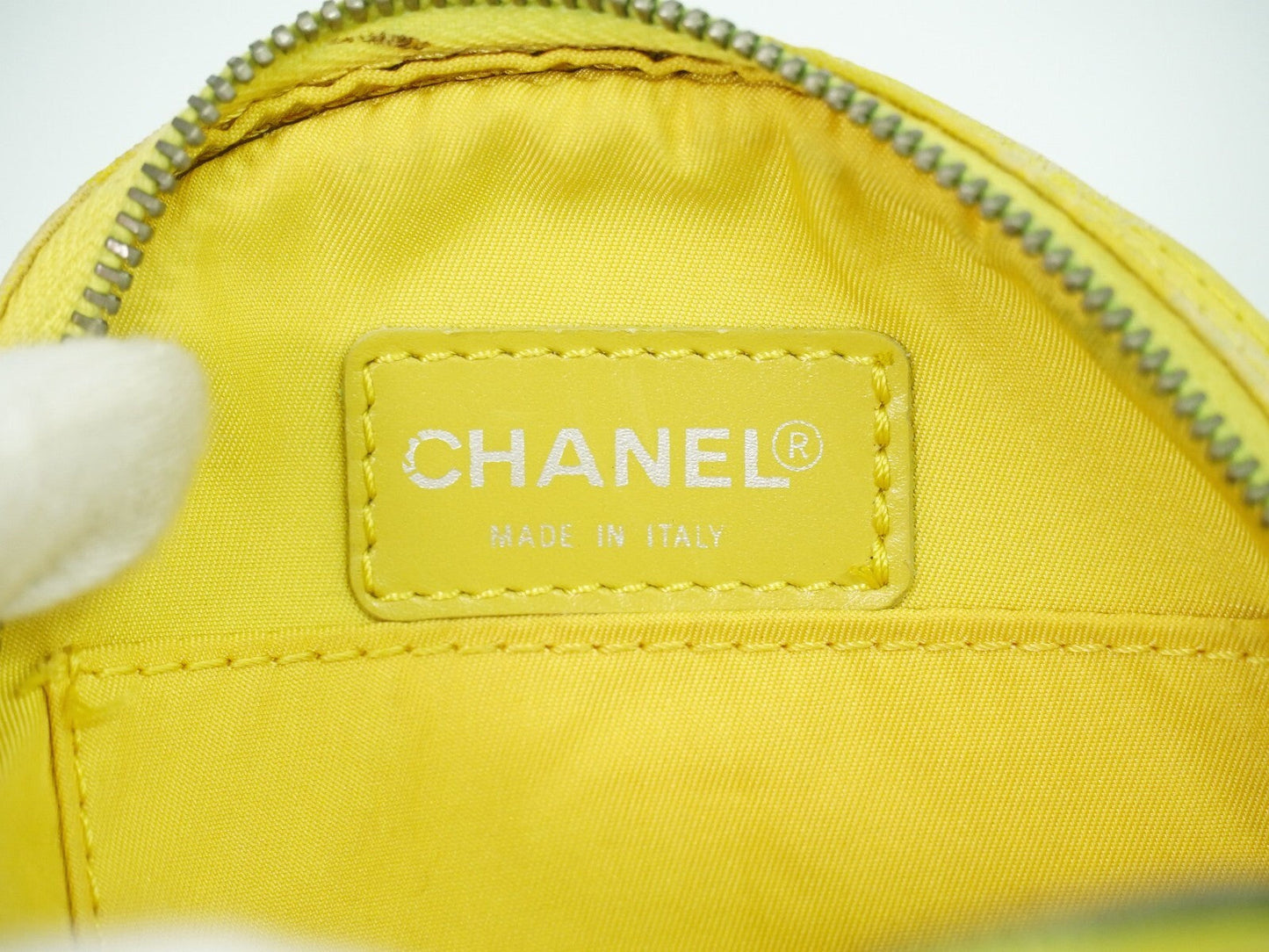 Chanel Travel line Yellow Canvas Bag