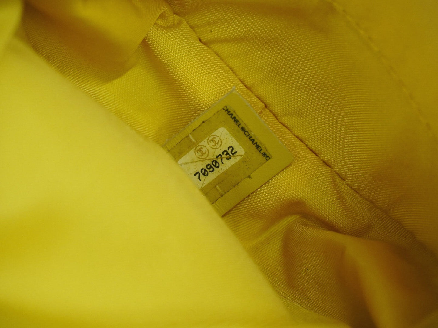 Chanel Travel line Yellow Canvas Bag