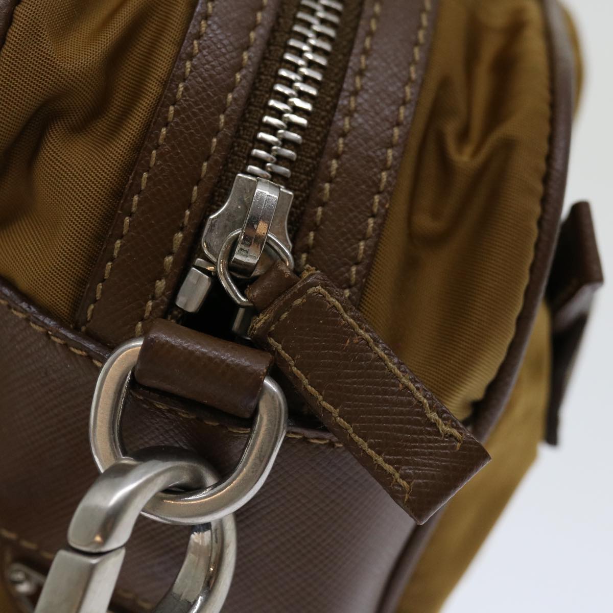 Prada Tessuto Brown Synthetic Bag