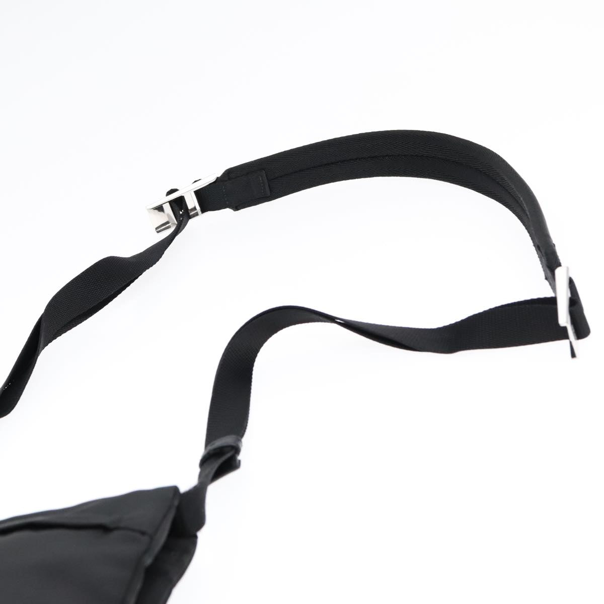 Prada Triangle Logo Black Synthetic Bag