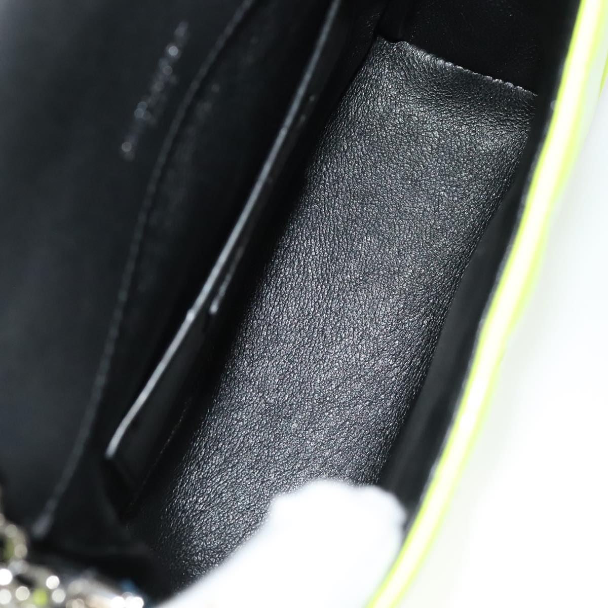 Saint Laurent Vicky Green Patent Leather Bag