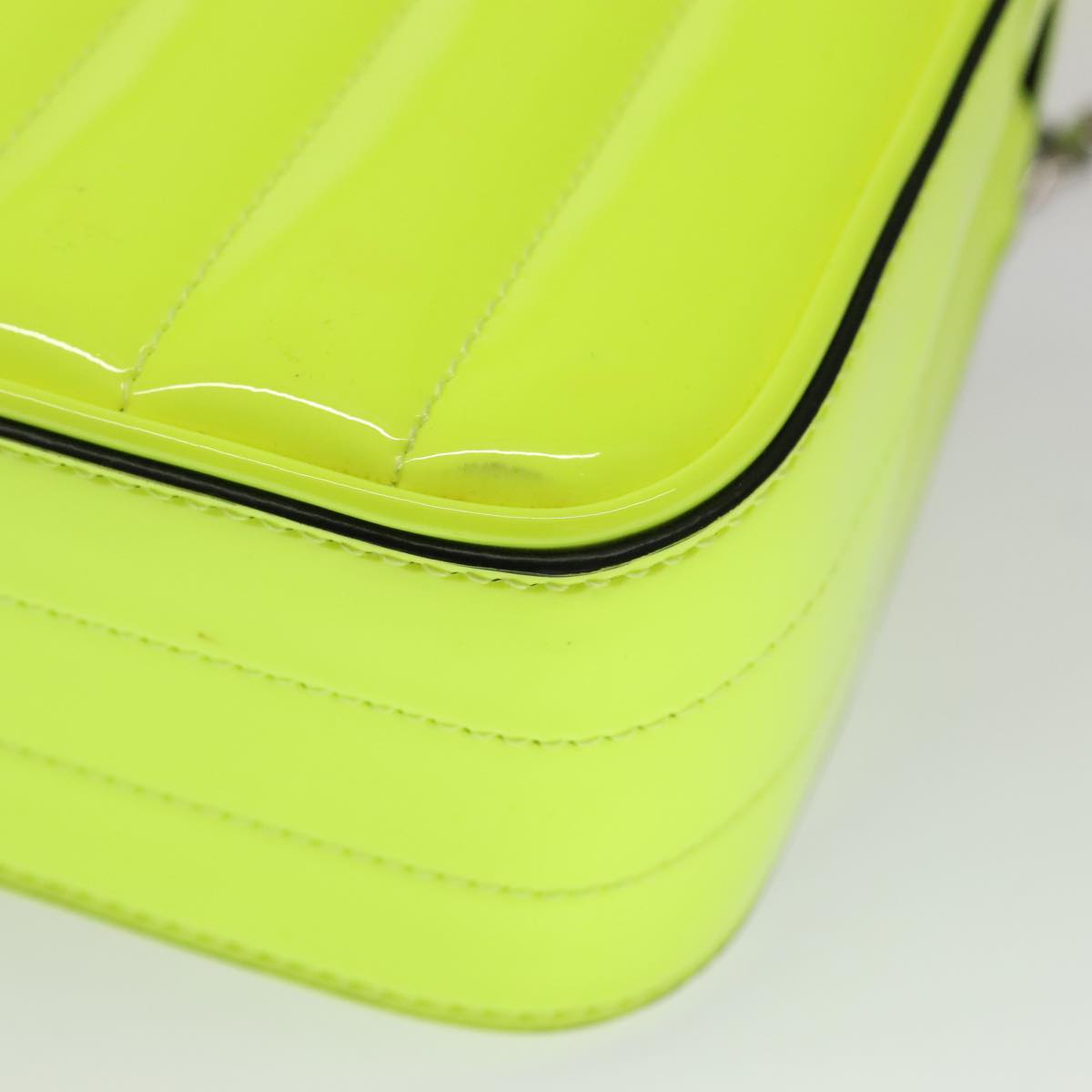 Saint Laurent Vicky Green Patent Leather Bag