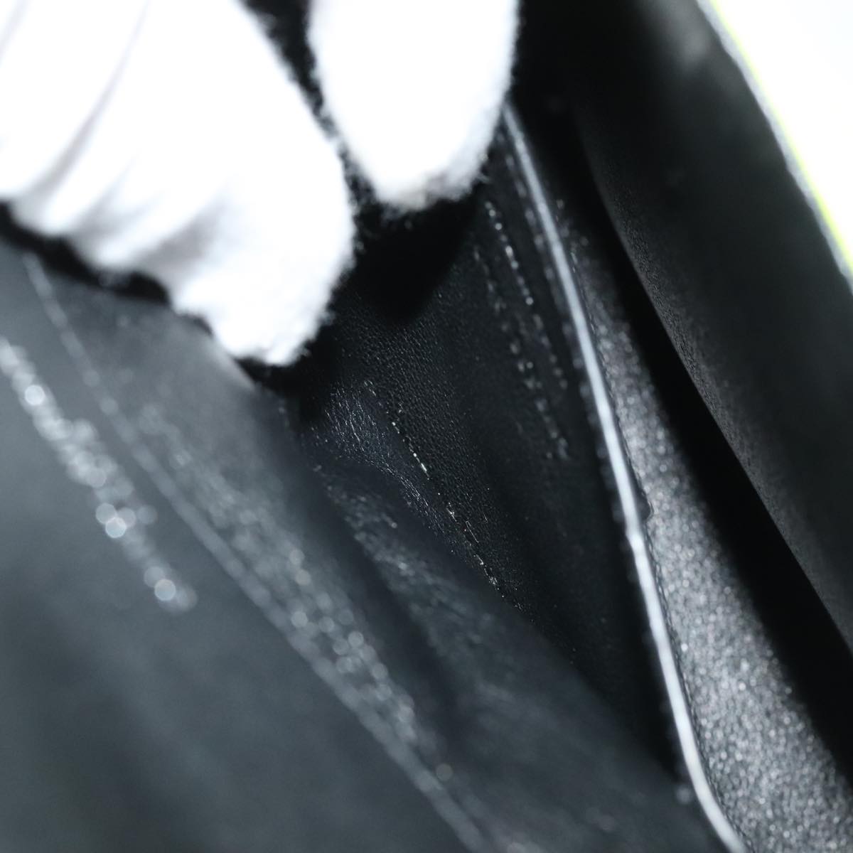 Saint Laurent Vicky Green Patent Leather Bag
