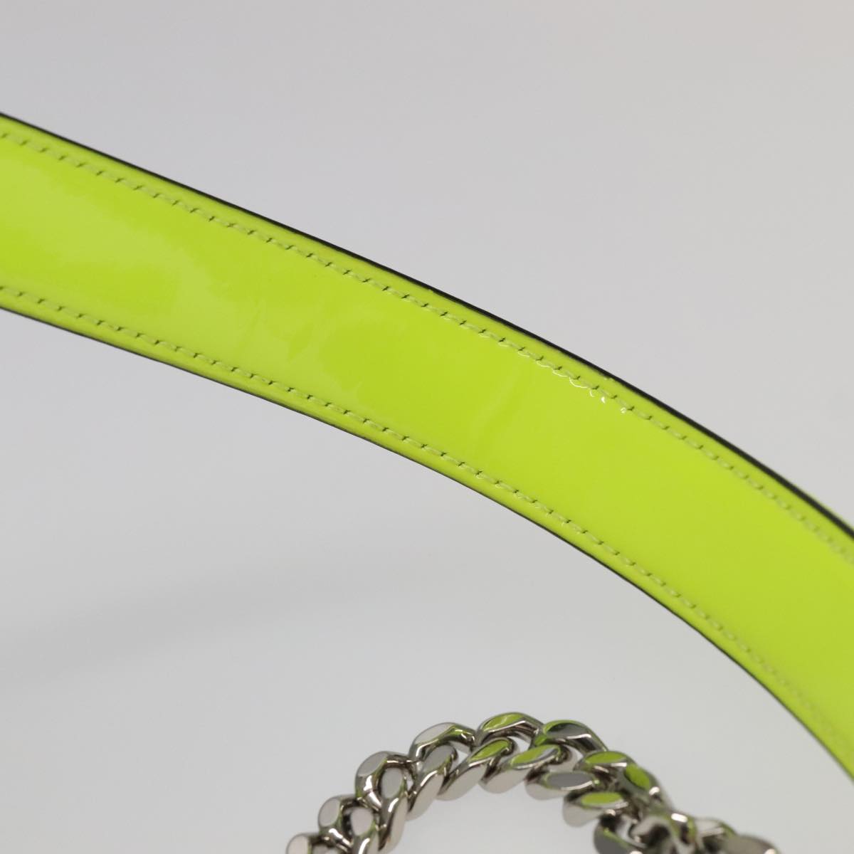 Saint Laurent Vicky Green Patent Leather Bag