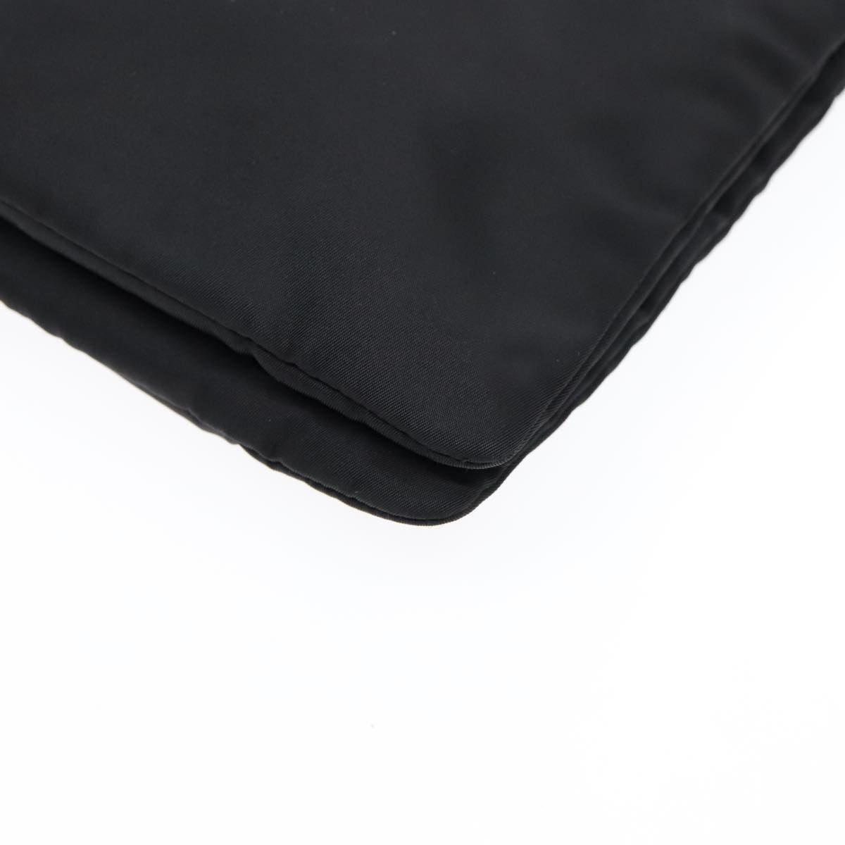 Prada Triangle Logo Black Synthetic Bag