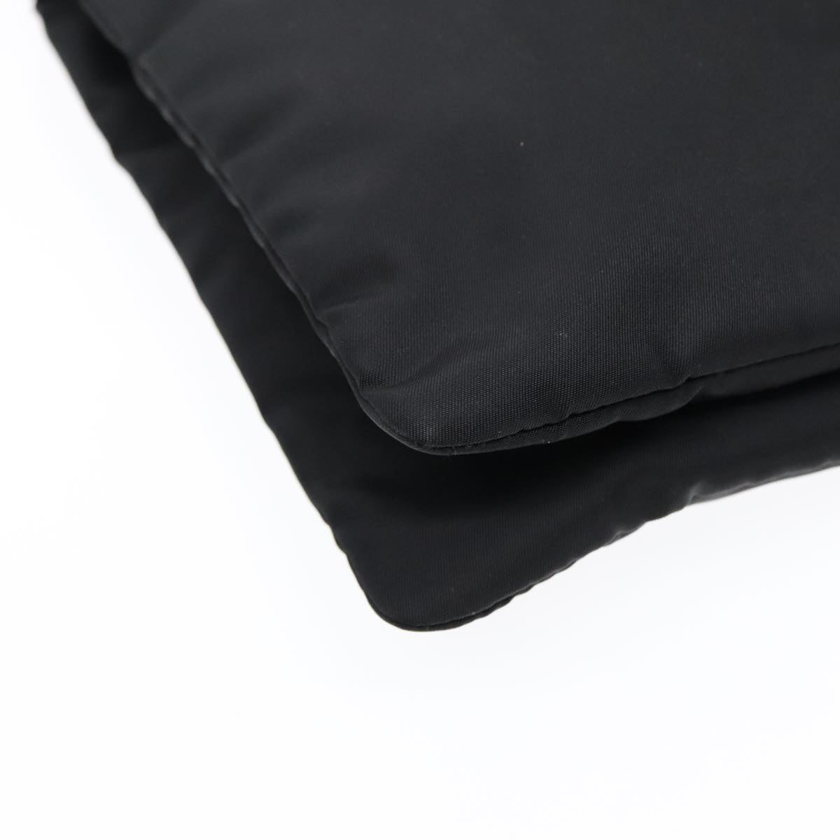 Prada Triangle Logo Black Synthetic Bag