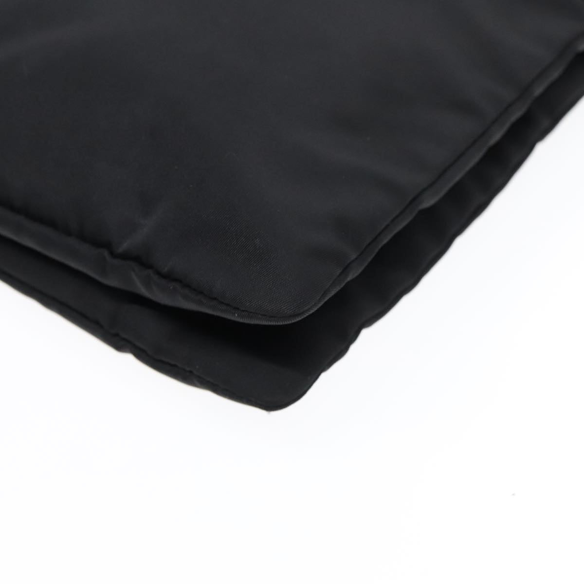 Prada Triangle Logo Black Synthetic Bag