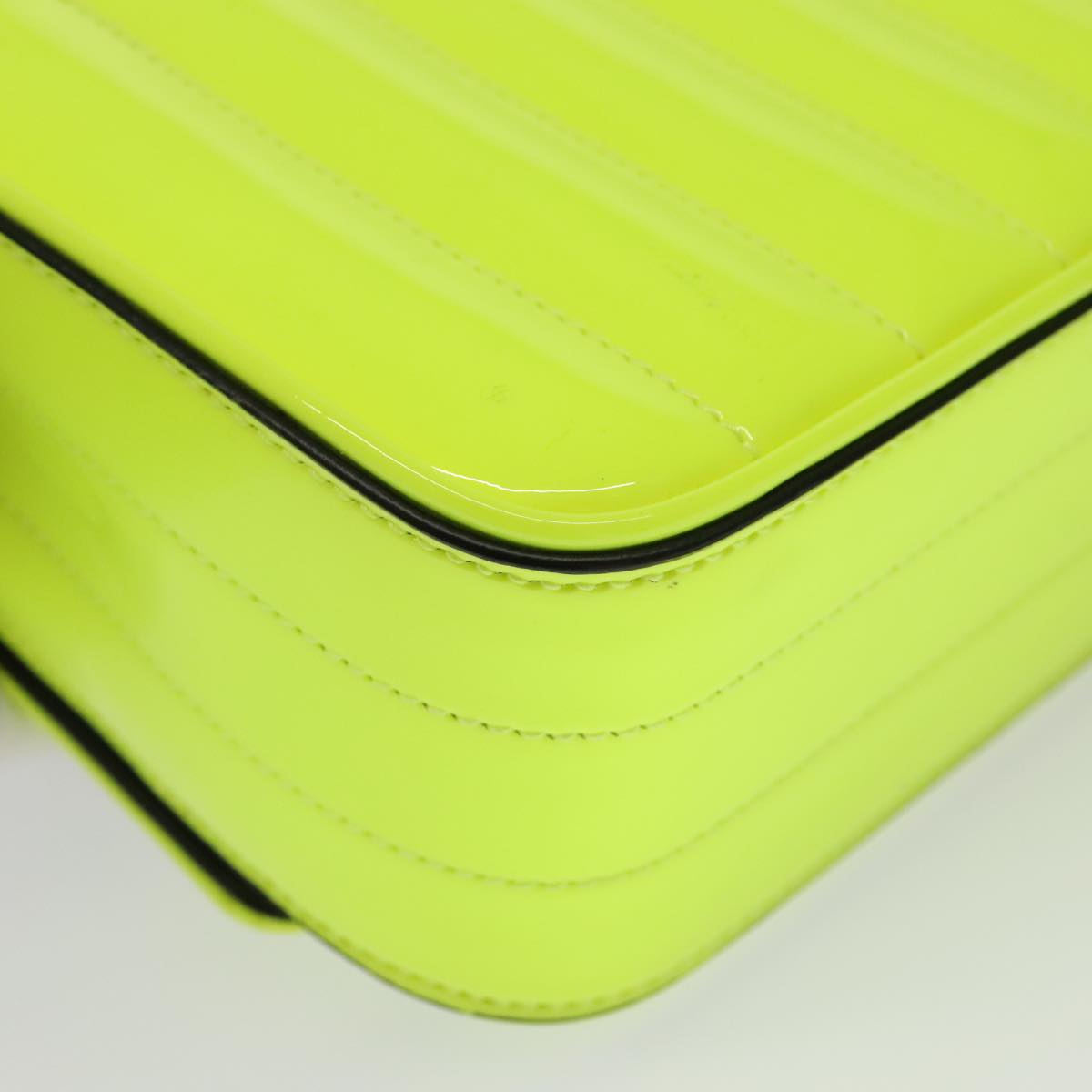 Saint Laurent Vicky Green Patent Leather Bag
