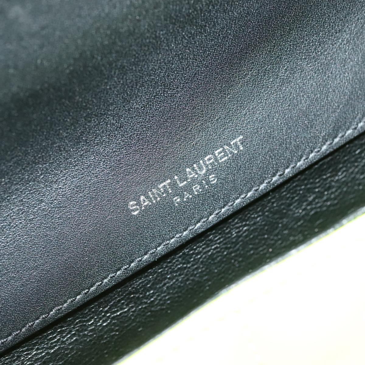 Saint Laurent Vicky Green Patent Leather Bag