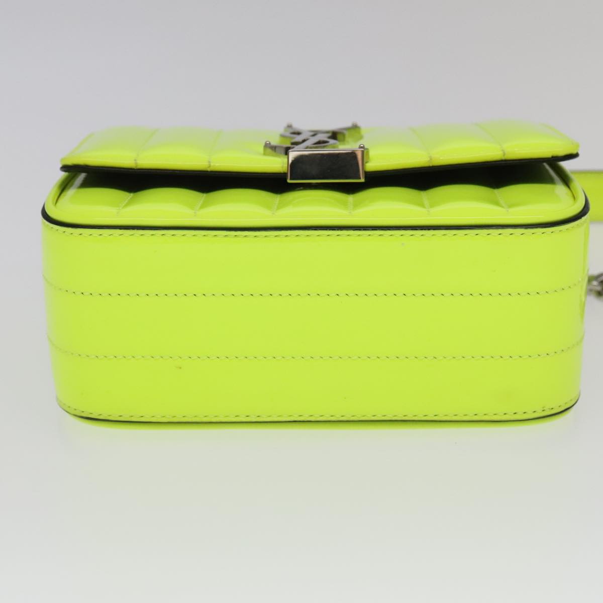 Saint Laurent Vicky Green Patent Leather Bag