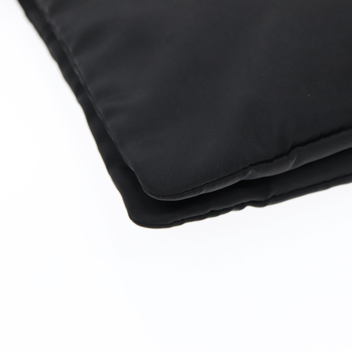 Prada Triangle Logo Black Synthetic Bag