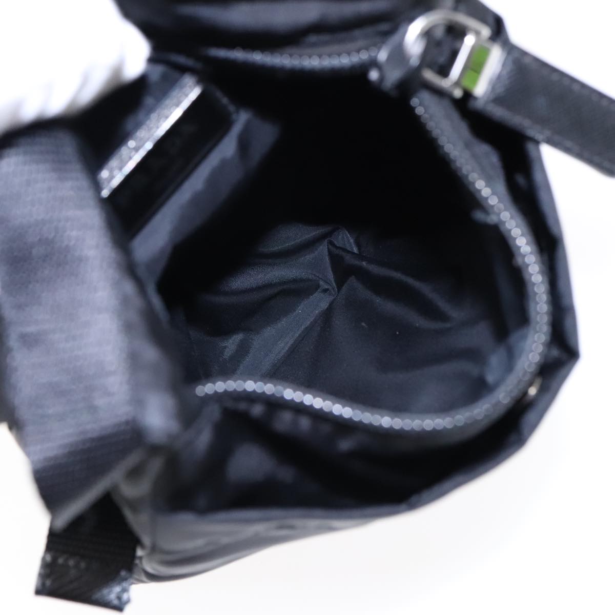 Prada Triangle Logo Black Synthetic Bag