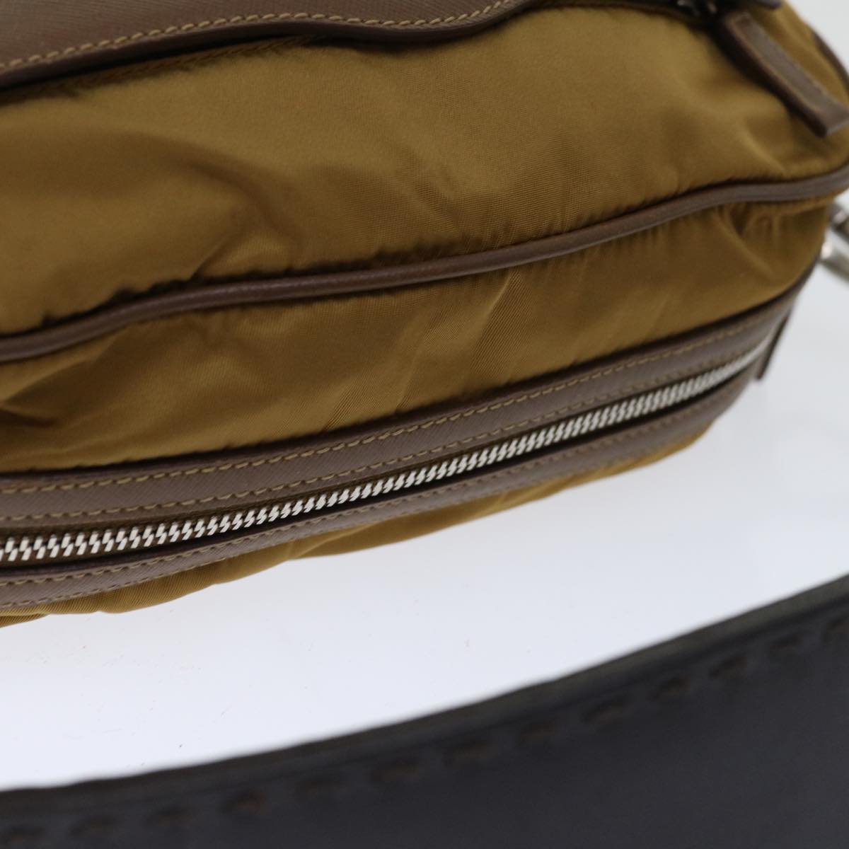 Prada Tessuto Brown Synthetic Bag