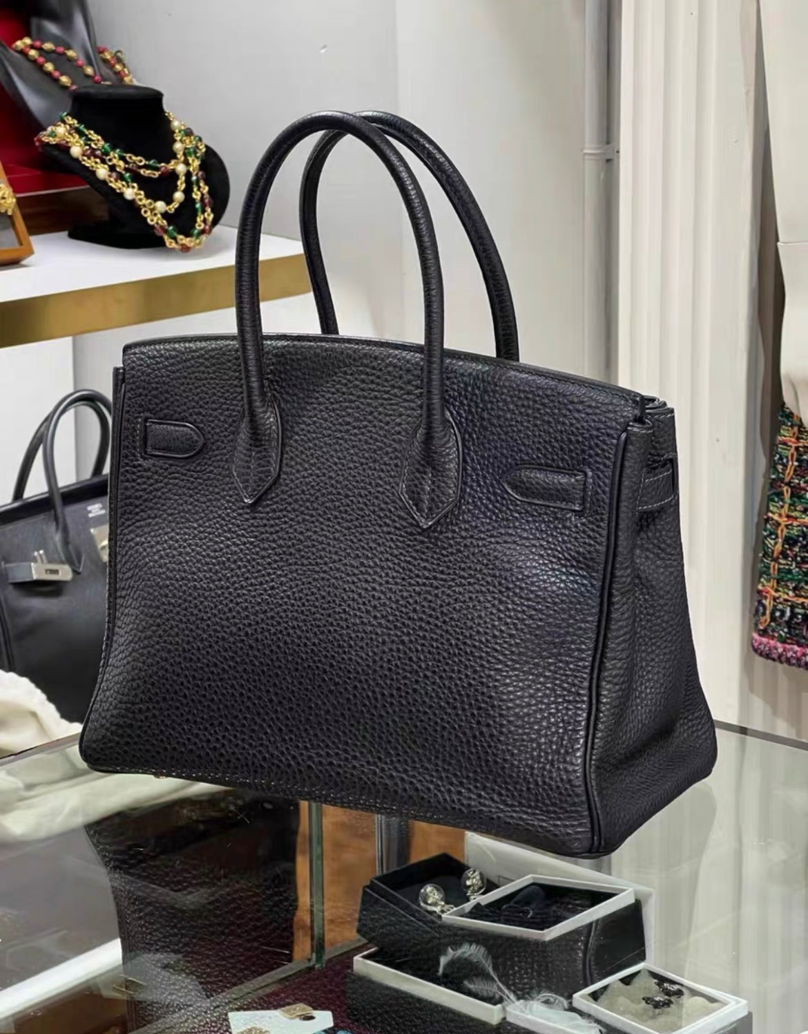 Hermès Birkin 30 Midnight Blue Togo Leather Gold Palladium Hardware