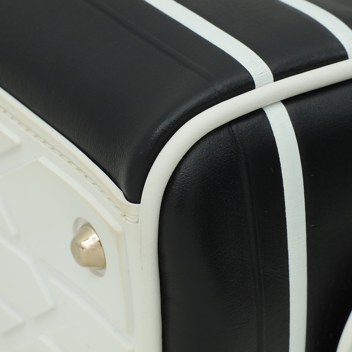 Christian Dior Bicolor Vibe Zip Small Bowling Bag