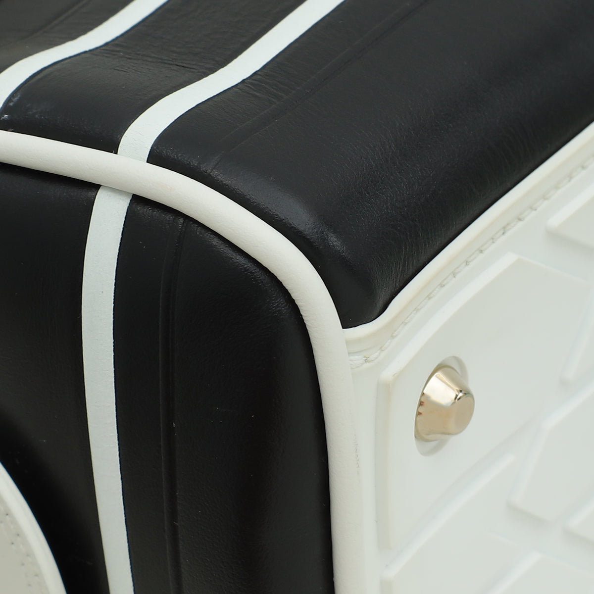 Christian Dior Bicolor Vibe Zip Small Bowling Bag