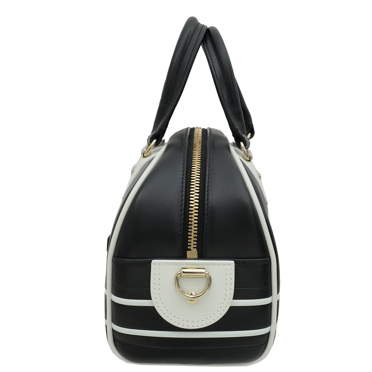 Christian Dior Bicolor Vibe Zip Small Bowling Bag