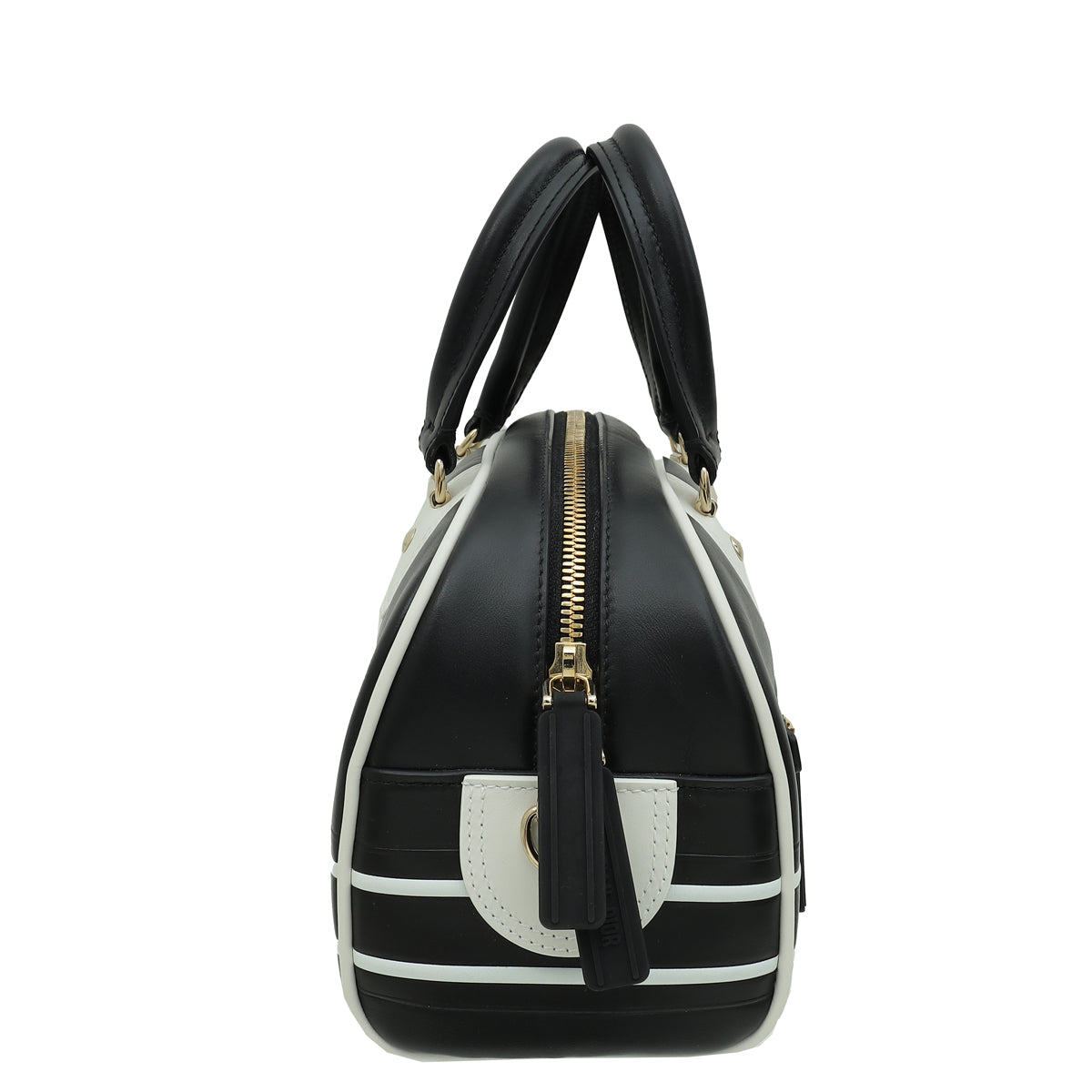 Christian Dior Bicolor Vibe Zip Small Bowling Bag