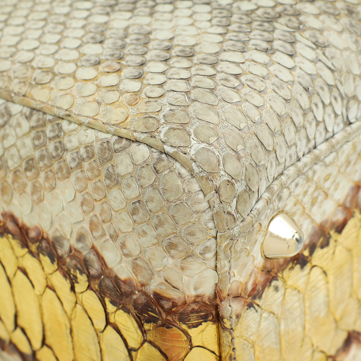 Christian Dior Bicolor Python Lady Dior Large Bag