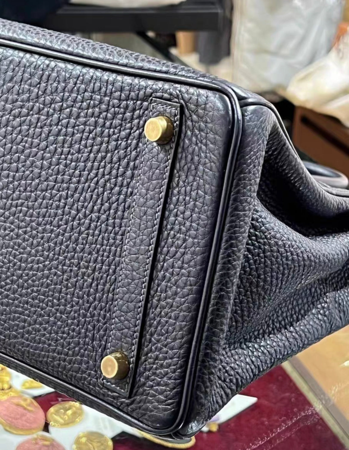 Hermès Birkin 30 Midnight Blue Togo Leather Gold Palladium Hardware