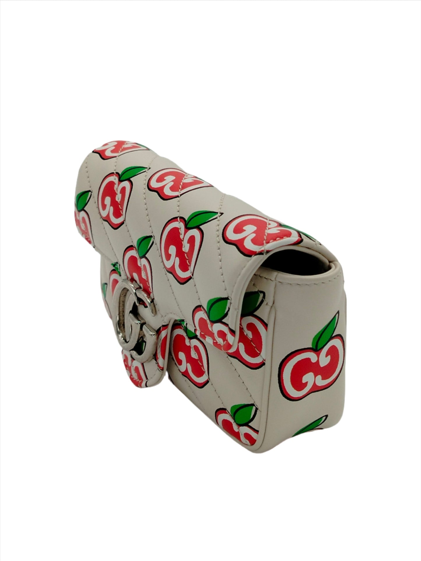 Gucci Apple Monogram Supermini Marmont Bag - '10s