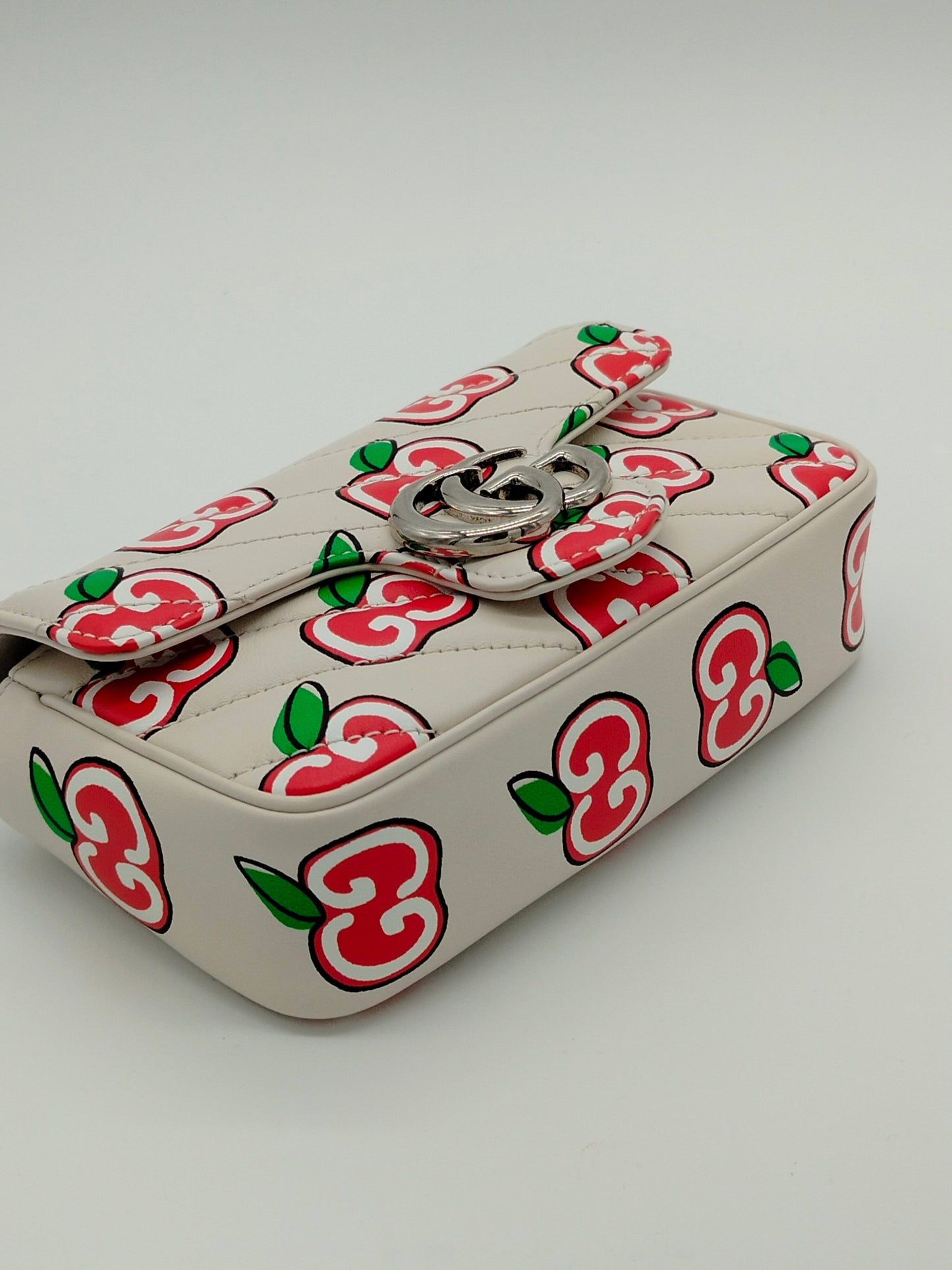Gucci Apple Monogram Supermini Marmont Bag - '10s