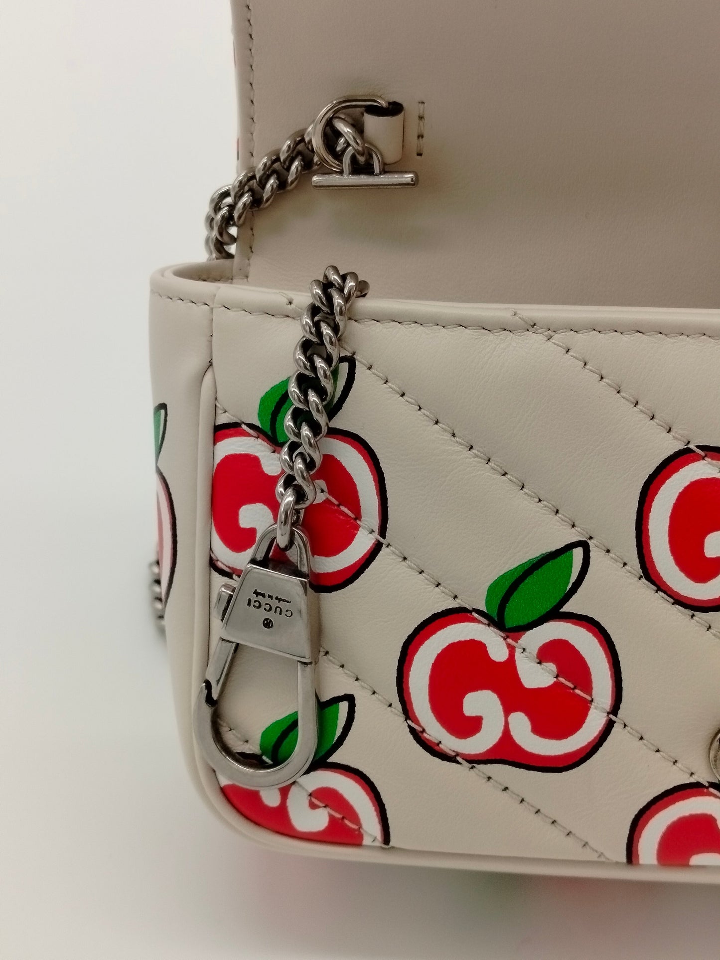 Gucci Apple Monogram Supermini Marmont Bag - '10s