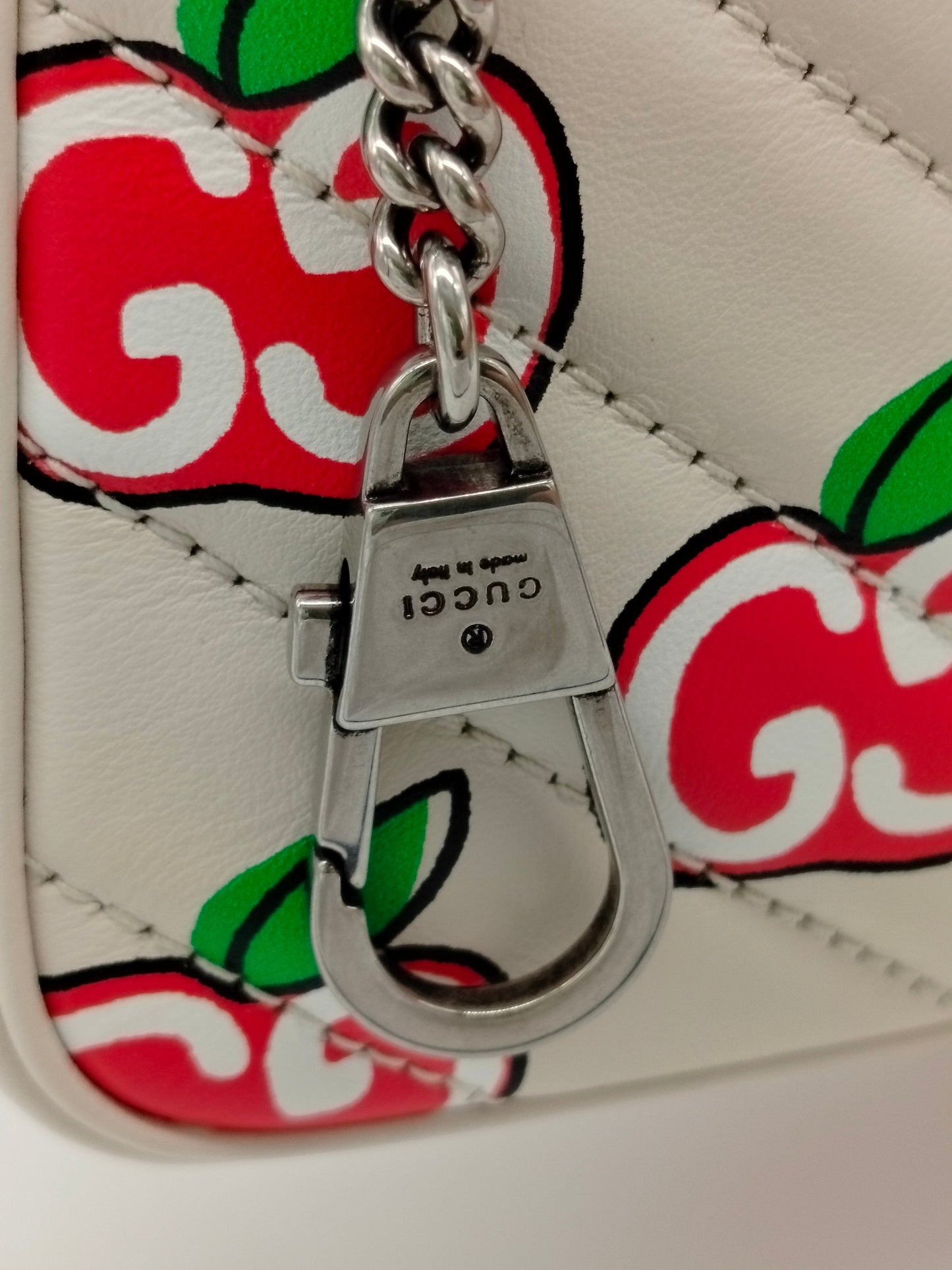 Gucci Apple Monogram Supermini Marmont Bag - '10s