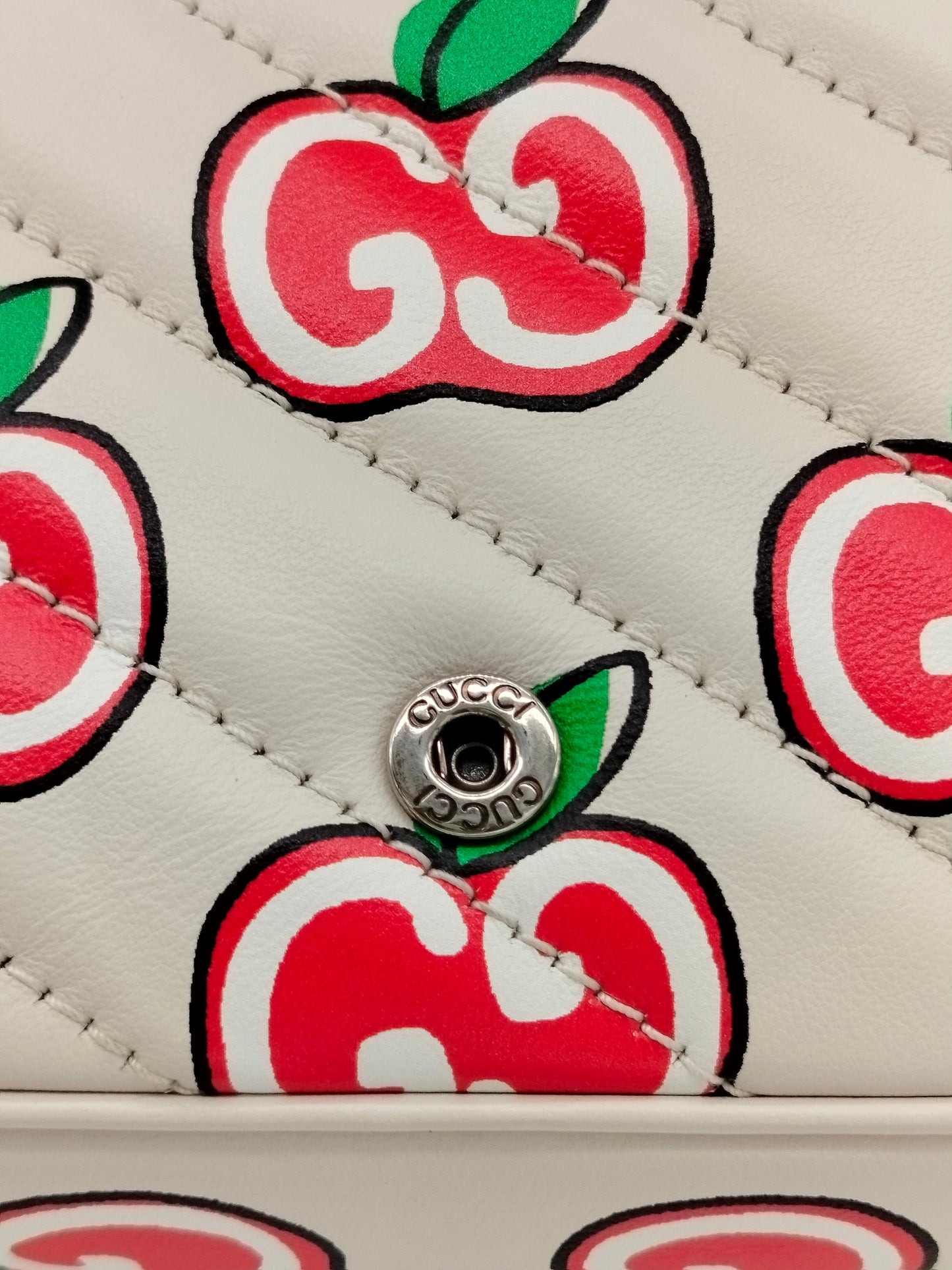Gucci Apple Monogram Supermini Marmont Bag - '10s