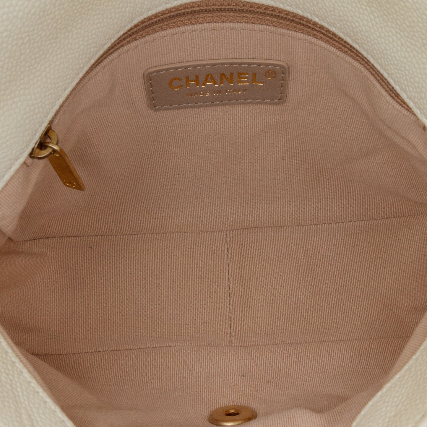 Chanel Small Quilted Caviar Chain Melody Flap