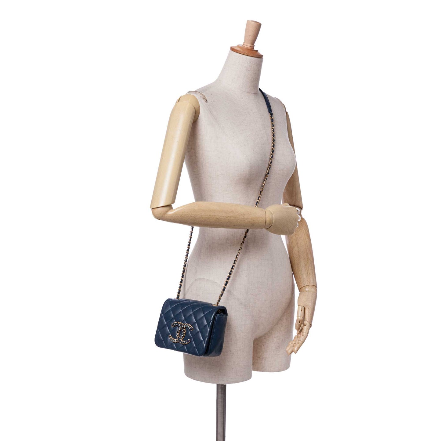 Chanel Mini Lambskin CC Crystal Full flap