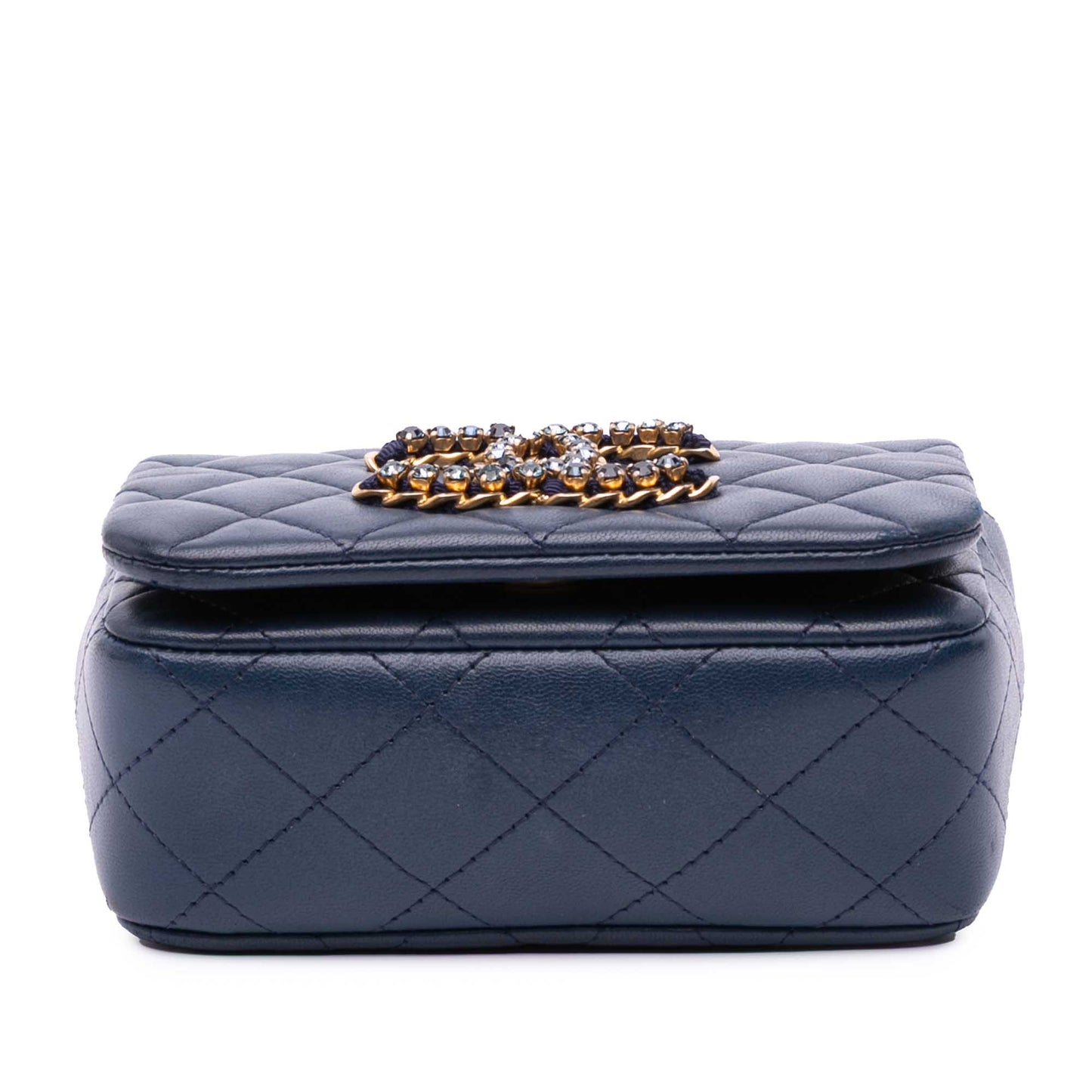 Chanel Mini Lambskin CC Crystal Full flap