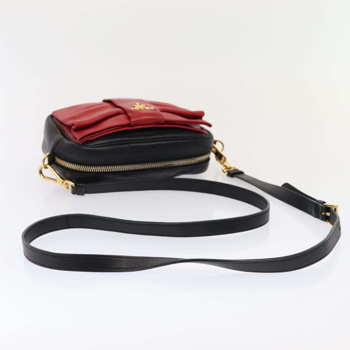 Prada Ribbon Red Leather Bag