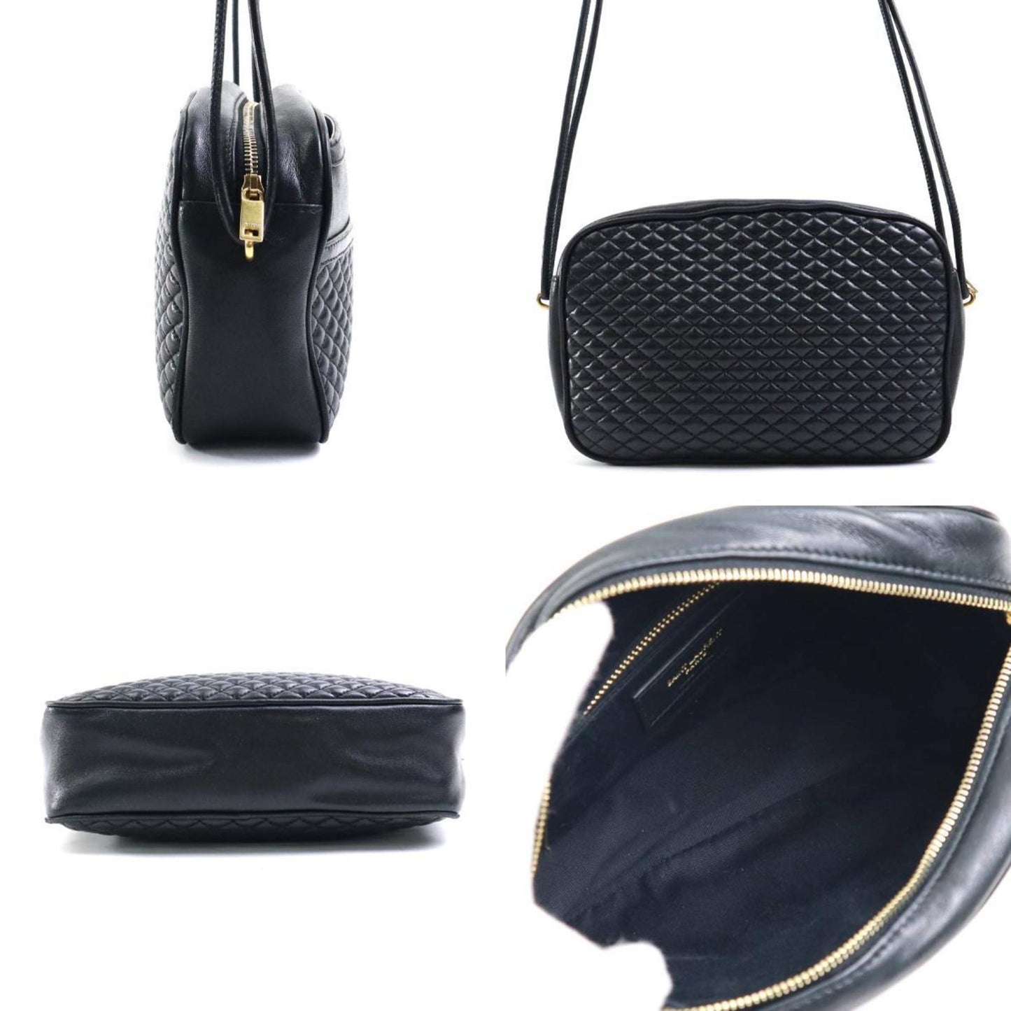 Saint Laurent Victoire Black Leather Bag