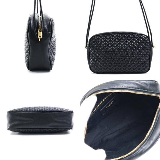 Saint Laurent Victoire Black Leather Bag