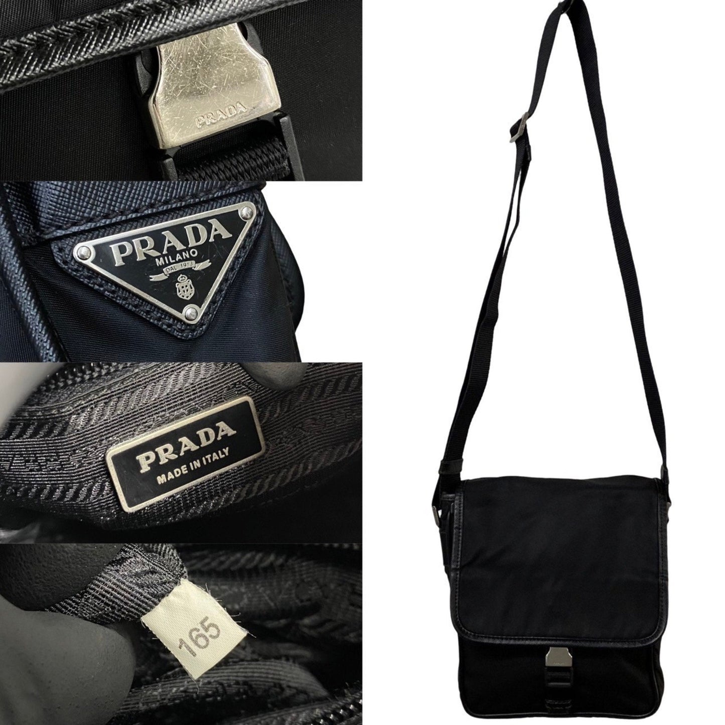 Prada Tessuto Black Synthetic Bag