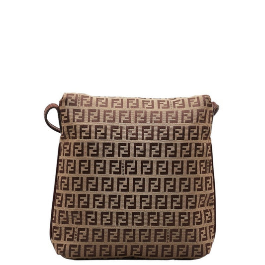 Fendi Zucchino Brown Canvas Bag