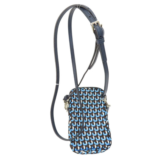 Prada Tessuto Navy Leather Bag