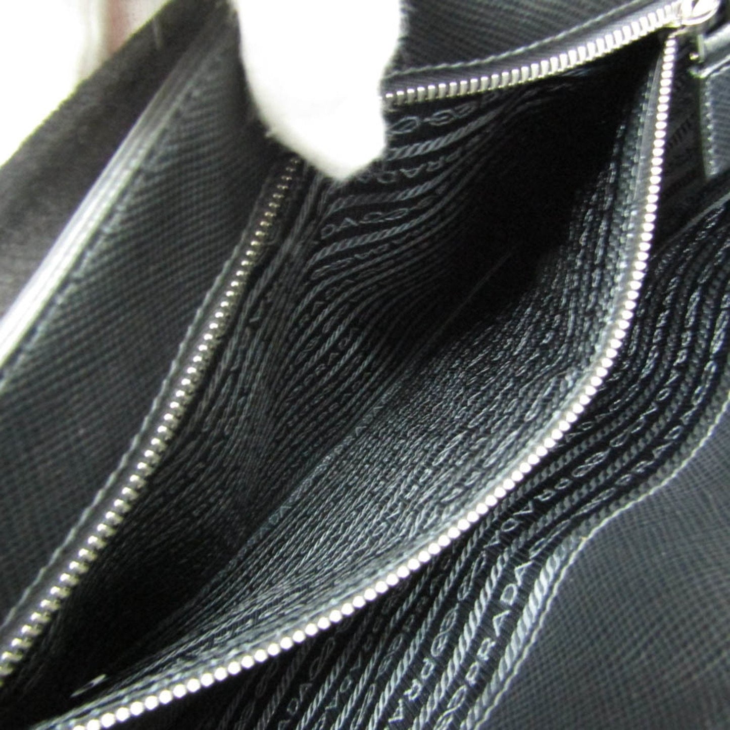 Prada Saffiano Black Leather Bag