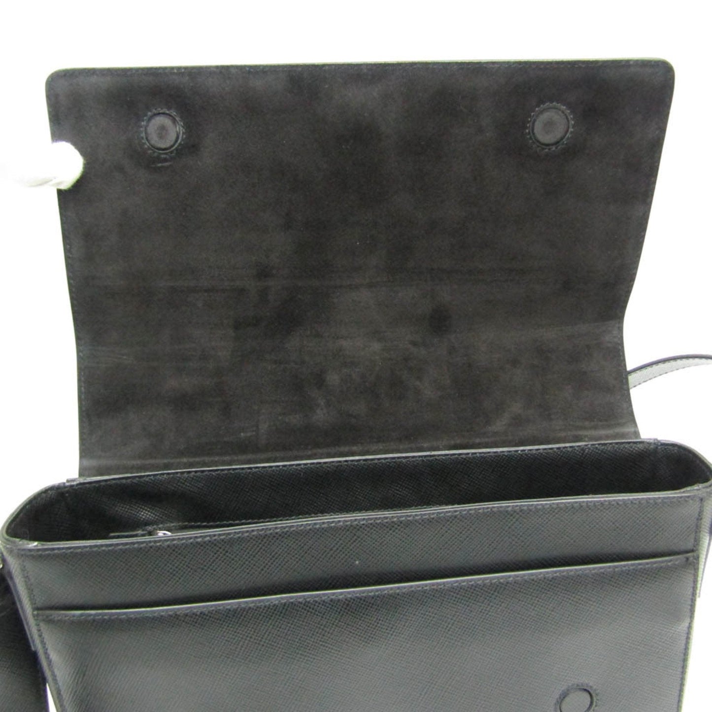 Prada Saffiano Black Leather Bag