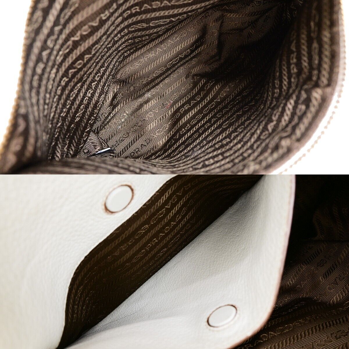 Prada Vitello White Leather Bag