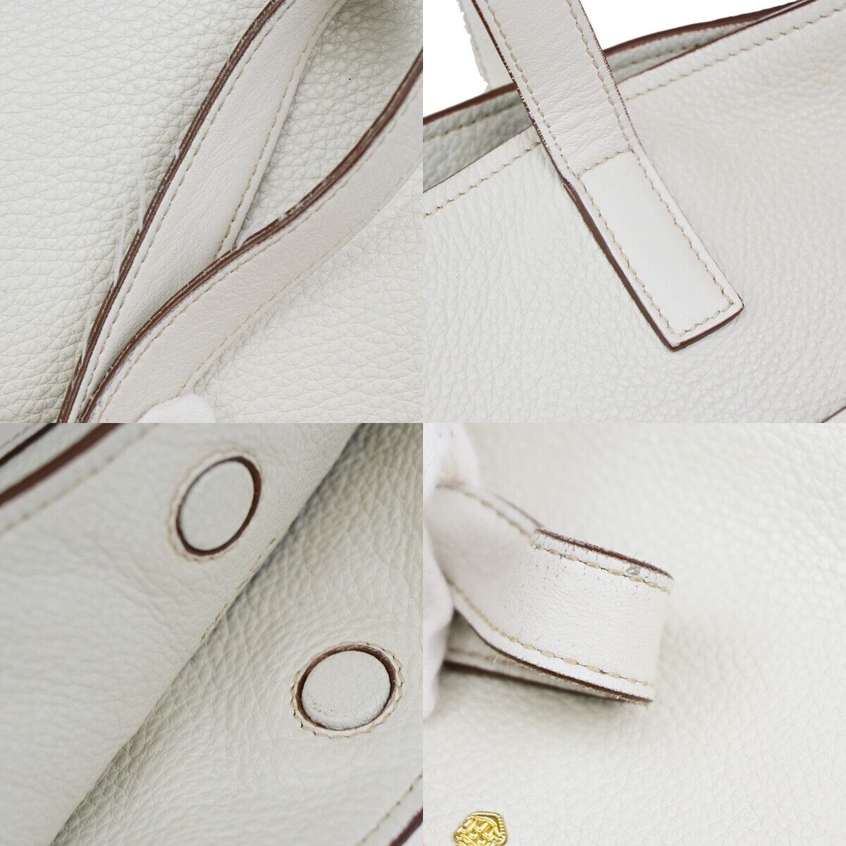 Prada Vitello White Leather Bag